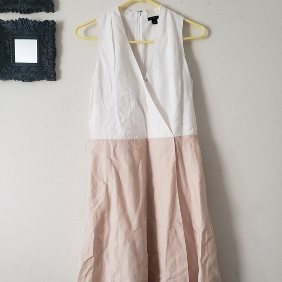 Ann Taylor Linen Blend Wrap Dress - Picture 1 of 14